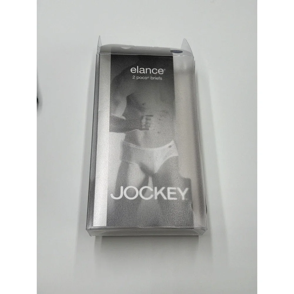 Jockey Elance 1 Poco Briefs Black Mens‎ Underwear Size XL